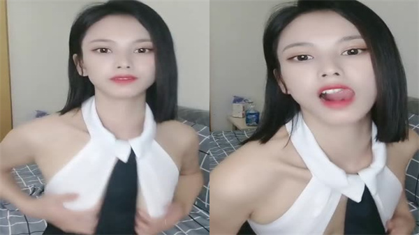 短发俏丽苗条御姐 淫语呻吟挑逗互动 假屌激情自慰玩弄骚穴